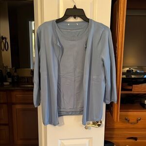 Christopher & Banks Light Blue Cardigan Sweater